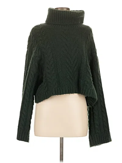Pre-owned Elan Turtleneck Sweater In Green