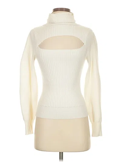 Pre-owned Elan Turtleneck Sweater In Ivory