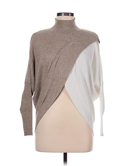 Pre-owned Elan Turtleneck Sweater In Tan