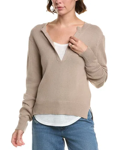 ELAN ELAN TWOFER SWEATER
