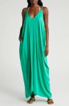 Elan V-back Cover-up Maxi Dress In Green Bright