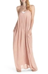 Elan V-back Cover-up Maxi Dress In Roses1dnu