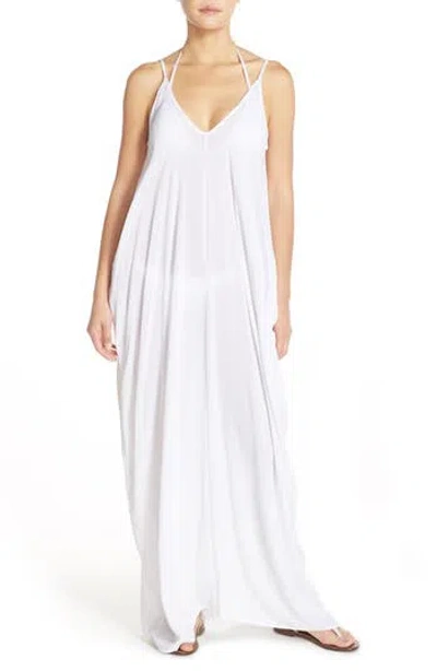 Elan V-back Cover-up Maxi Dress In White