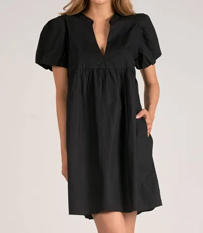 Elan V-neck Dress In Black