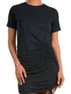 Elan Vacation Ready Cinched Dress In Black In Black