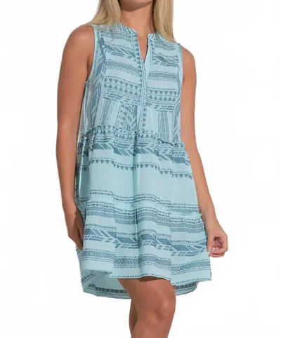 Elan Venus Mini Dress In Teal Light In Blue
