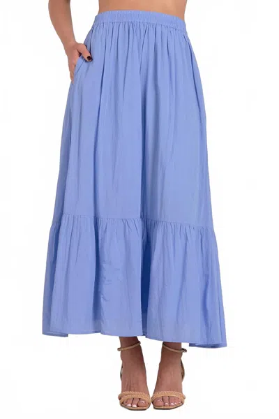 Elan Vera Midi Skirt In Blue