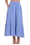 Elan Vera Midi Skirt In Periwinkle Blue In Blue