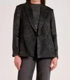 Elan Wide Lapel Blazer In Black In Black