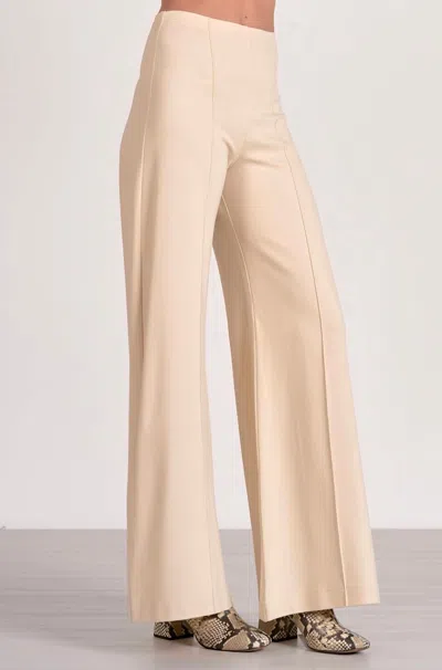 Elan Wide Leg Cotton Pant In Cream In Neutral