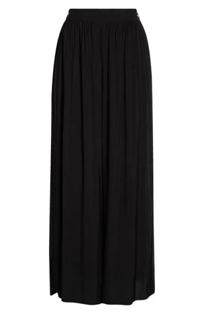 Elan Wide Leg Cover-up Pants In Black