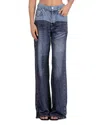 Elan Jade High Rise Sweatpant Jean In Denim 2 Tone