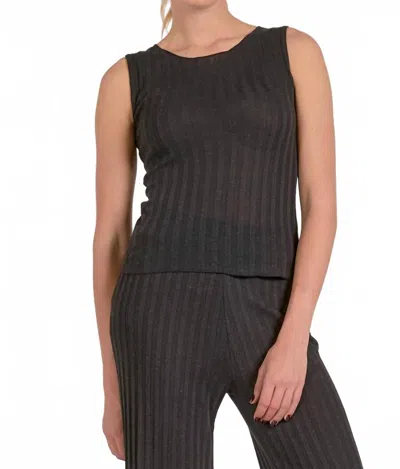 Elan Wide Rib Tank In Black