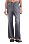 Elan Amber Sweatpant Jeans In Dark Denim In Blue