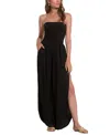 Elan Santorini Strapless Jumpsuit In Black In Black