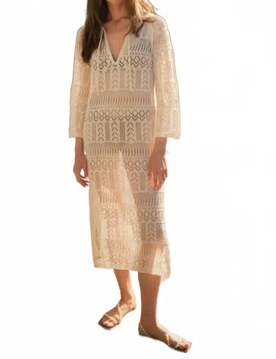 Elan Women's Maldives Kaftan Cover Up In Natural In Brown