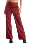 Elan Nora Amber Pants In Maroon In Multi