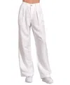 Elan Linen Pleated Front Pants In White