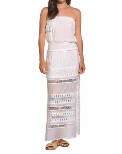 Elan Women's The Pure Cover Up Maxi Dress In White In Pattern