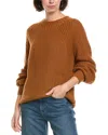 Elan Wool-blend Crewneck Sweater In Orange