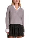 Elan Wool-blend Pullover In Gray