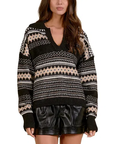 Elan Wool-blend Pullover In Multi