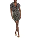 Elan Wrap Front Cover-up In Multi