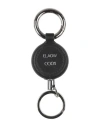 Elaow Man Key Ring Black Size - Leather, Metal
