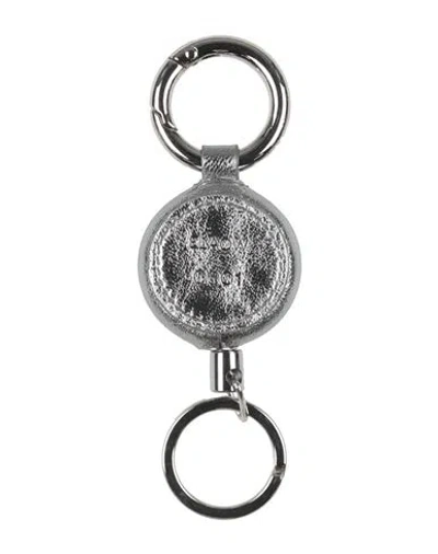 Elaow Man Key Ring Silver Size - Leather, Metal