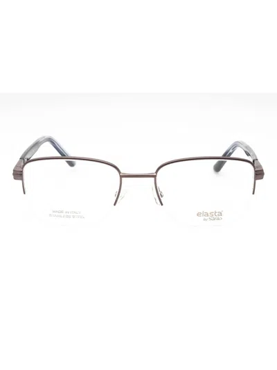 Elasta E 3127 Eyeglasses In 0hwj 00 - Dark Grey/clear Demo Lens