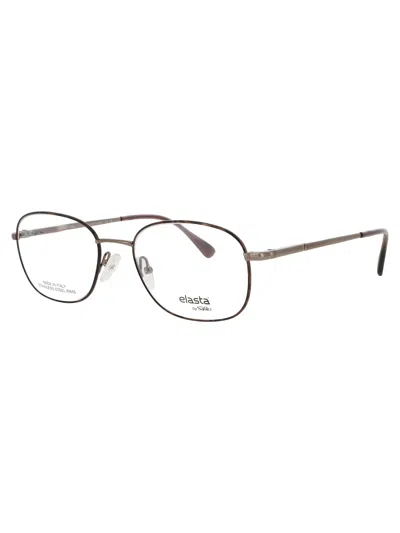 Elasta E 7057 Eyeglasses In Havana / Copper - Demo