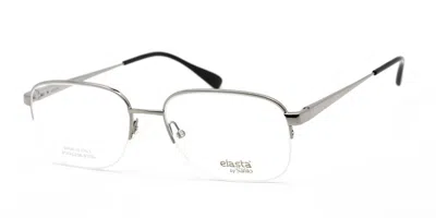 Elasta E 7238 06lb Men's Glasses Silver Size 56 - Free Lenses - Blue Light Block Available In Gray