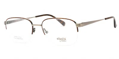 Elasta E 7238 0ab8 Men's Glasses Tortoiseshell Size 56 - Free Lenses - Blue Light Block Available In Brown