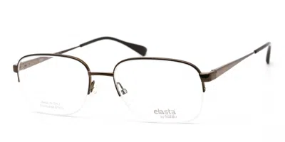 Elasta E 7238 009q Men's Glasses Brown Size 56 - Free Lenses - Blue Light Block Available