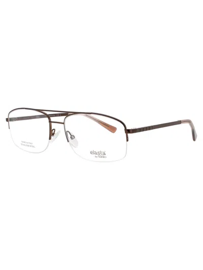Elasta E 7246 Eyeglasses In Brown - Demo