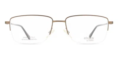 Elasta E 7249 04in Men's Glasses Brown Size 56 - Free Lenses - Blue Light Block Available In Gold