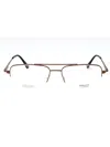 Elasta Rectangle-frame Glasses In Light Brown/clear Demo Lens