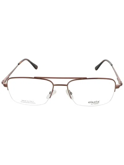 Elasta E 7251 Eyeglasses In Tui - Light Brown Lens - Demo