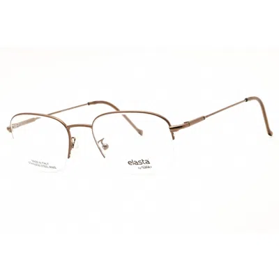 Elasta Men's Brown Rectangular Eyeglass Frames E7033