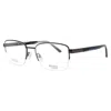 Elasta Men's Grey Rectangular Eyeglass Frames E-3127