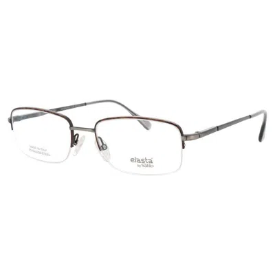 Elasta Men's Grey Rectangular Eyeglass Frames E7244ab854