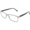 Elasta Men's Gunmetal Rectangular Eyeglass Frames E 3128