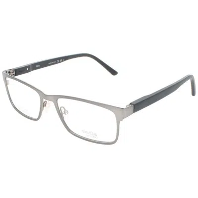 Elasta Men's Gunmetal Rectangular Eyeglass Frames E 3128