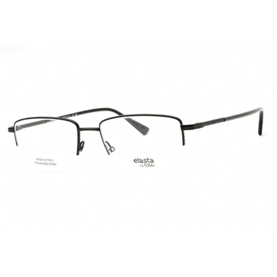 Elasta Men's Silver Tone Rectangular Eyeglass Frames E7249