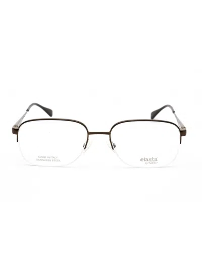 Elasta Oval Designer Eyeglasses For Men - E 7238 In Gold