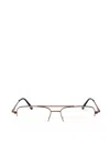 Elasta Rectangle-frame Glasses In Brown
