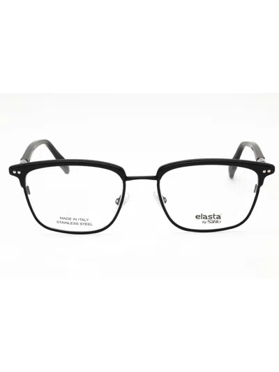 Elasta Rectangular Men's Eyeglasses - E 8008 Size 8008 In Metallic