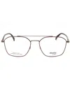 Elasta Rectangular Metal Eyeglasses For Men - Model E 8001 In Brown