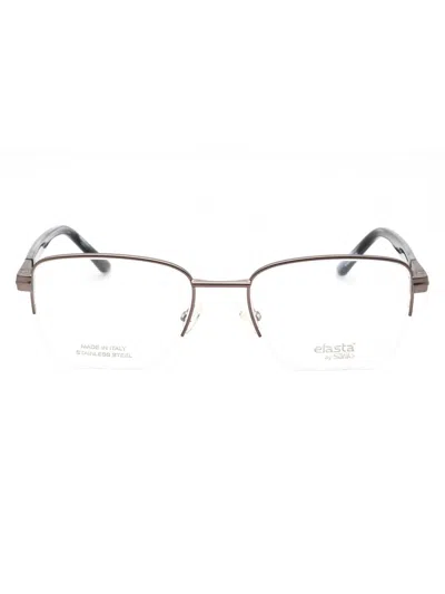 Elasta Sleek Rectangular Eyeglasses For Men In White
