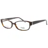 Elasta Unisex Tortoise Rectangular Eyeglass Frames E-5796